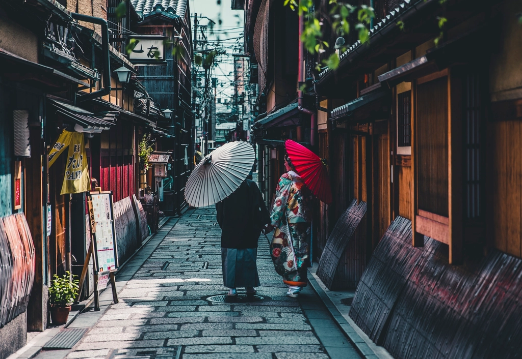 たたまれた和装の生地