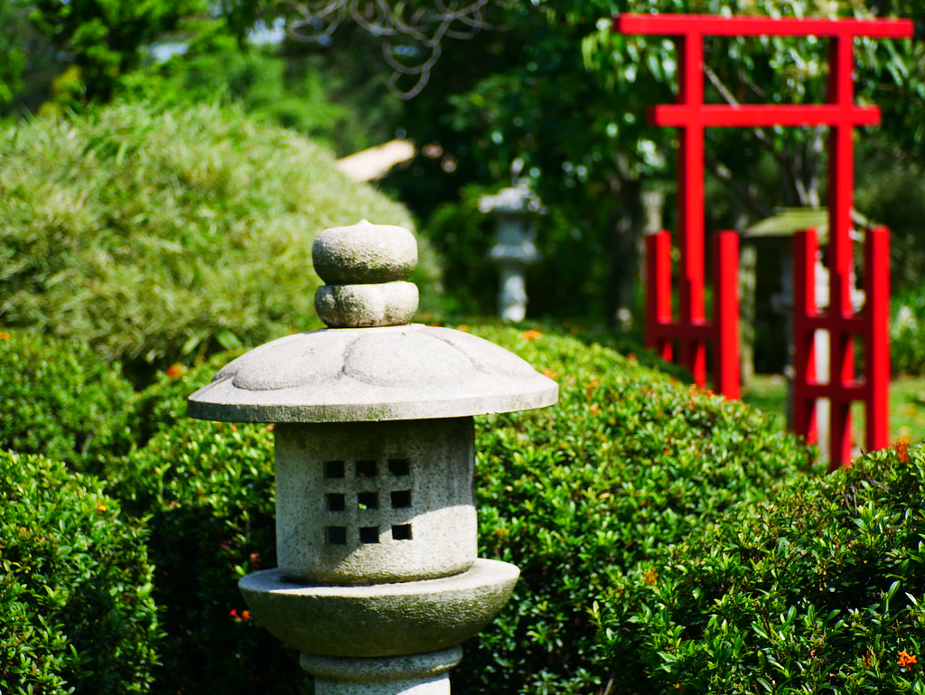 静かな寺の庭